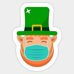 St. Patrick using masks Sticker